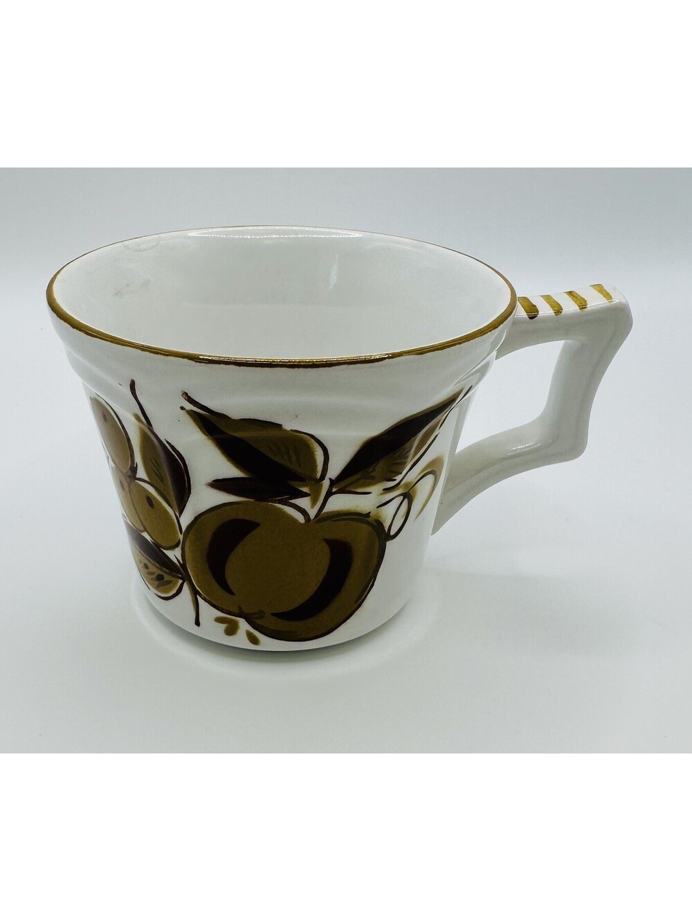 MIKASA Terra Stone Romano 7118 Creamer Pitcher Made in Japan Fruit Pattern